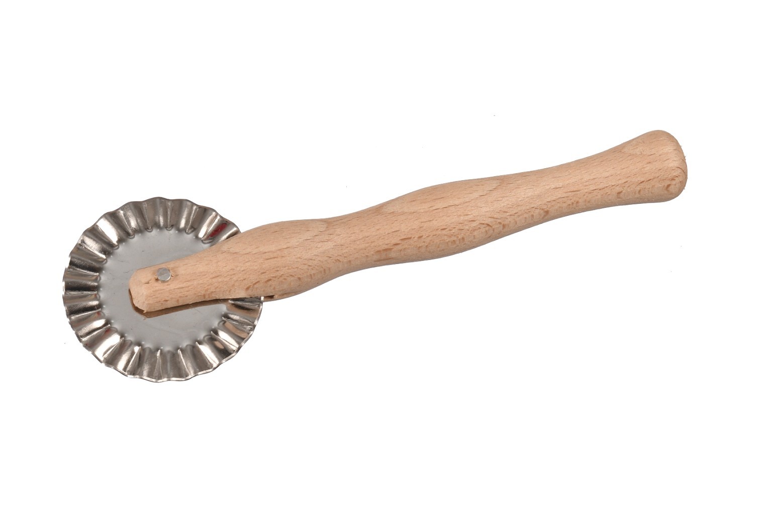 Drewniane radełko nóż falowane ostrze do ciasta