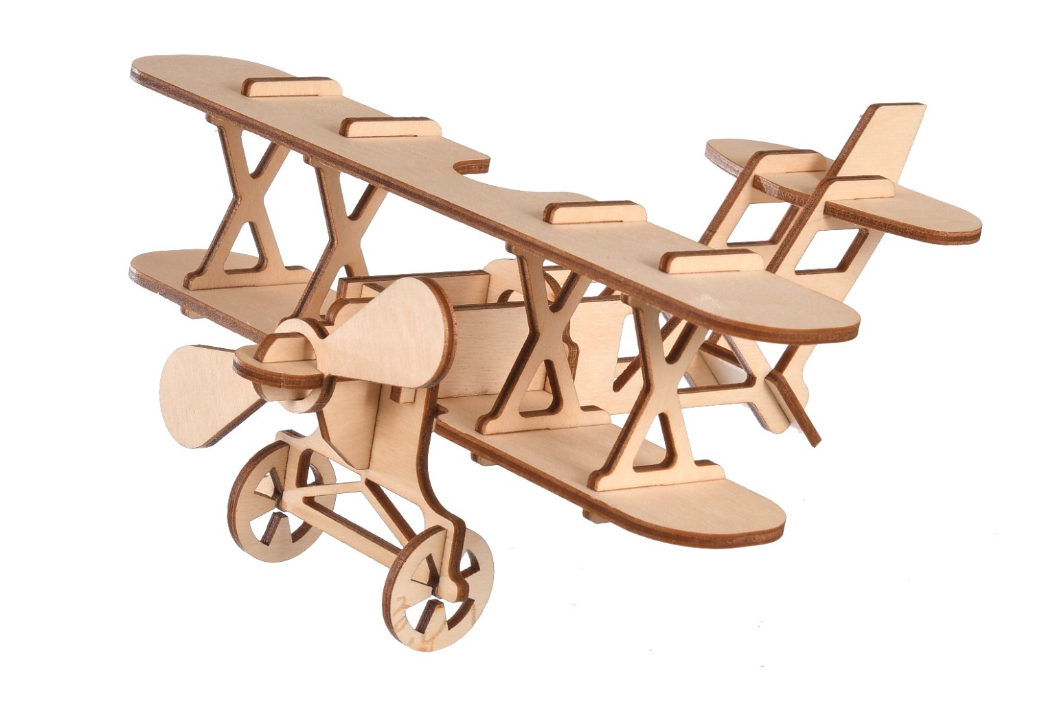 Drewniany model puzzle 3D samolot do składania