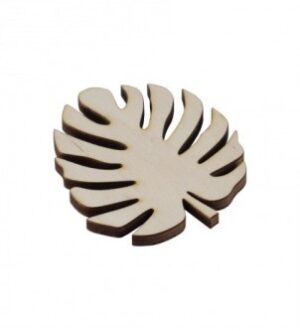 Liść monstery mały 7cm sklejka 3mm