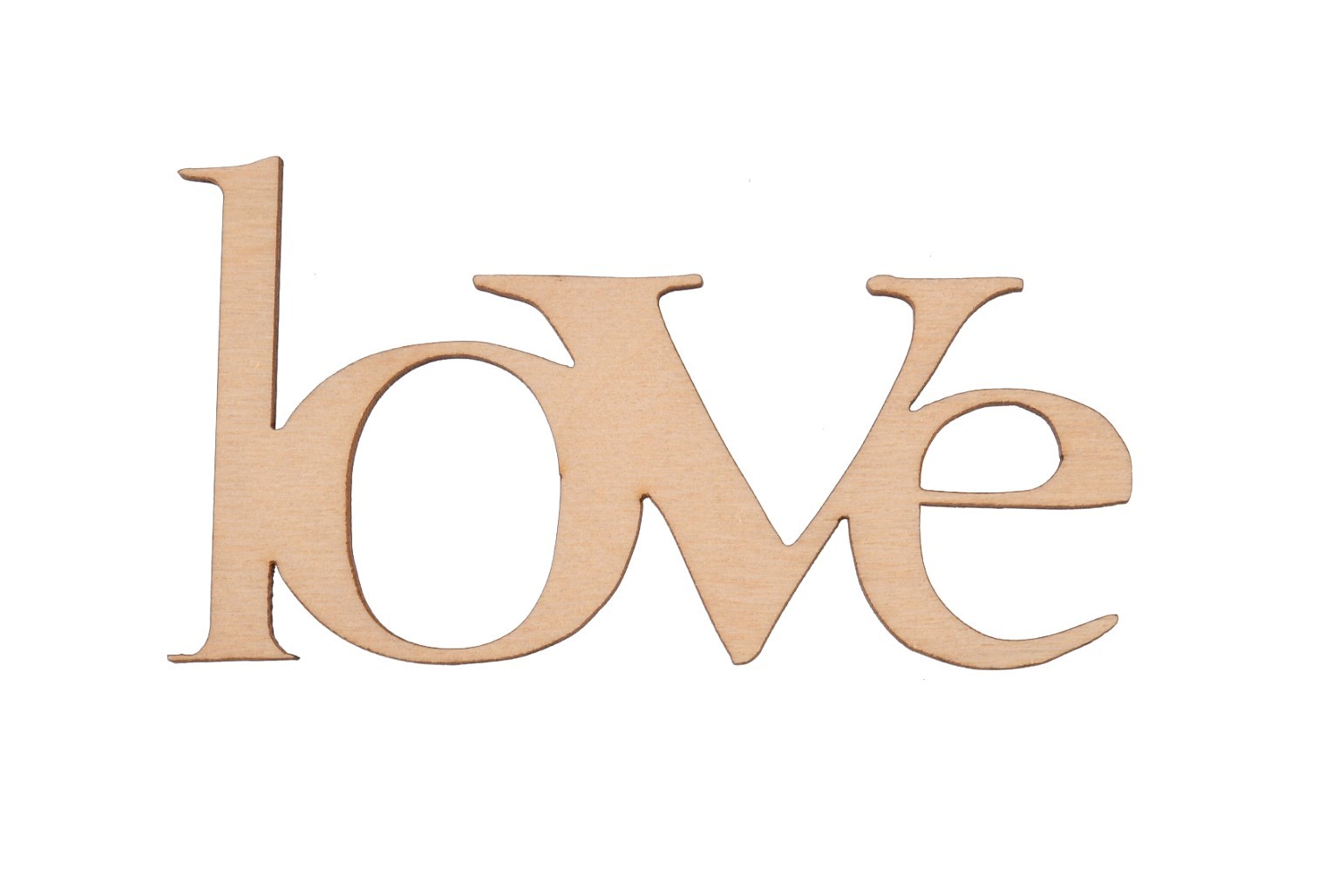 Love drewniany napis inicjał dekor decoupage