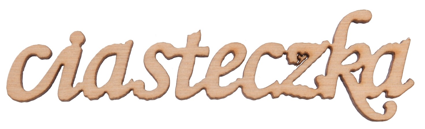 Napis Ciasteczka 7cm