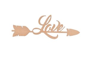 Drewniany dekor strzała love