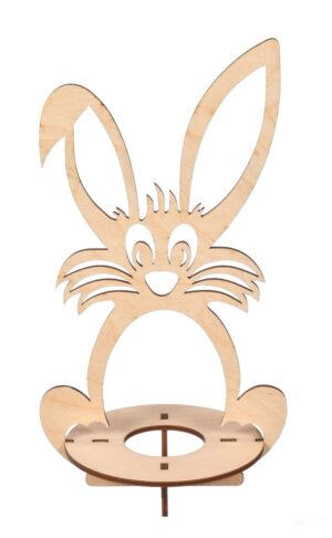 Drewniana podstawka pod jajko jajo króliczek