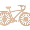 Drewniany dekor rower ozdoba decoupage