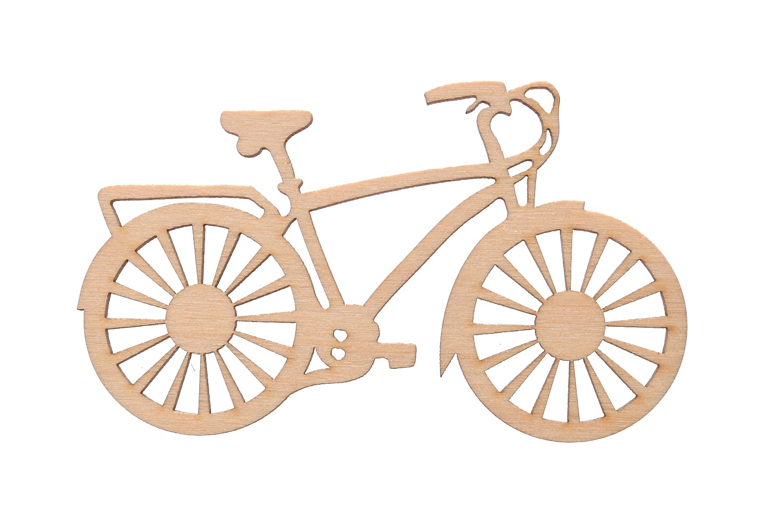 Drewniany dekor rower ozdoba decoupage
