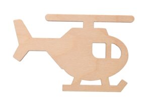 Helikopter drewniany dekor do decoupage