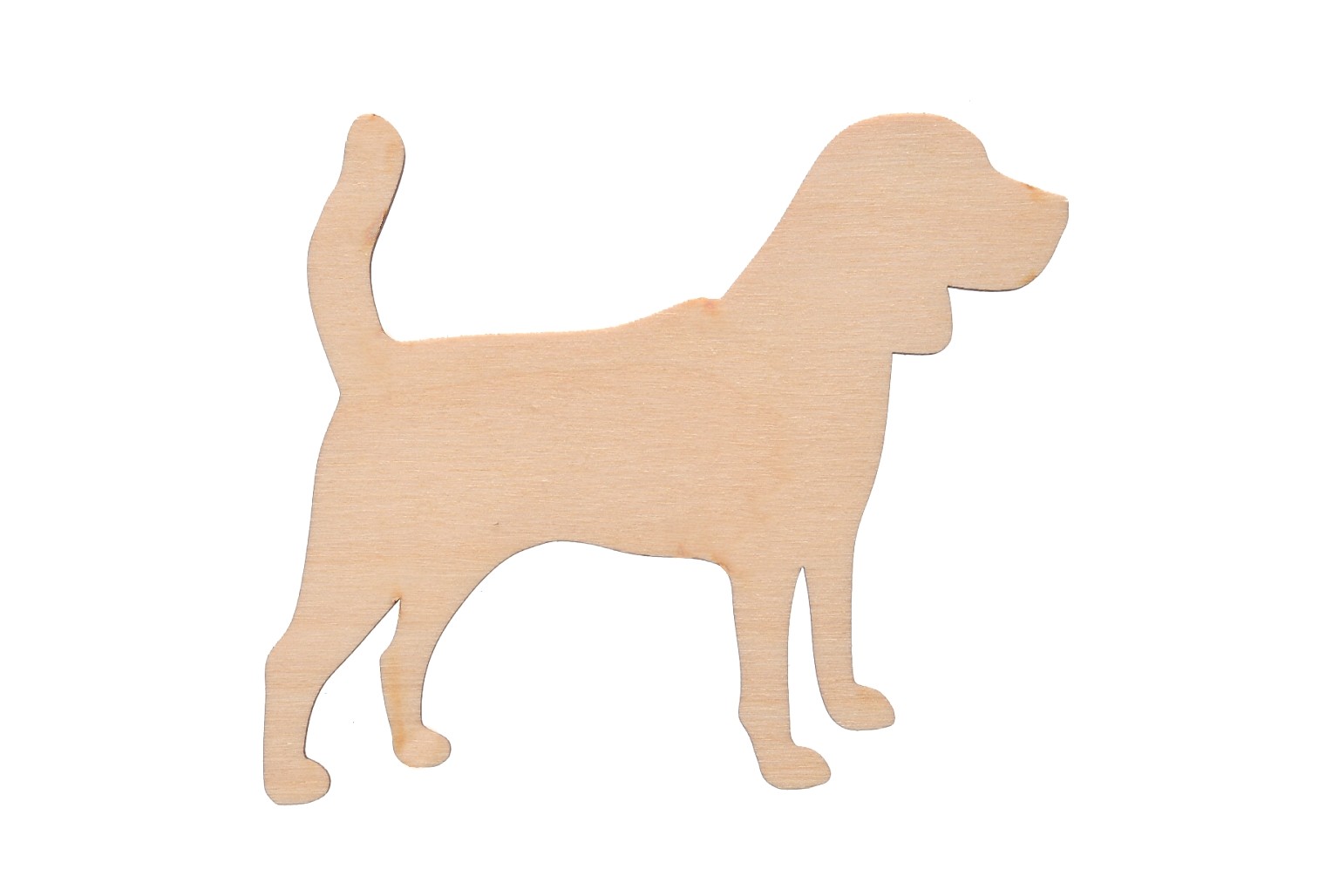 Drewniany dekor pies do decoupage