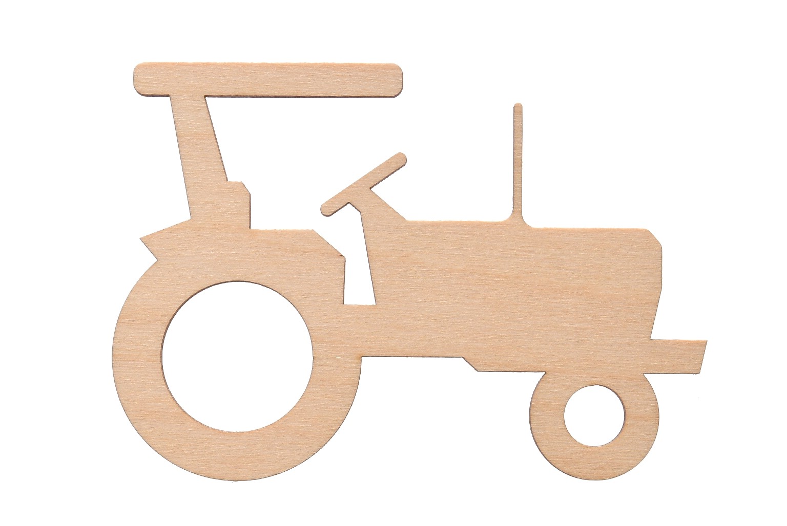 Traktor drewniany do decoupage