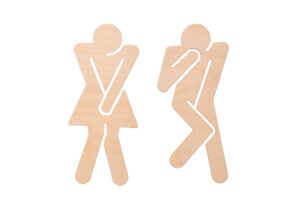 Oznaczniki na drzwi do toalety komplet