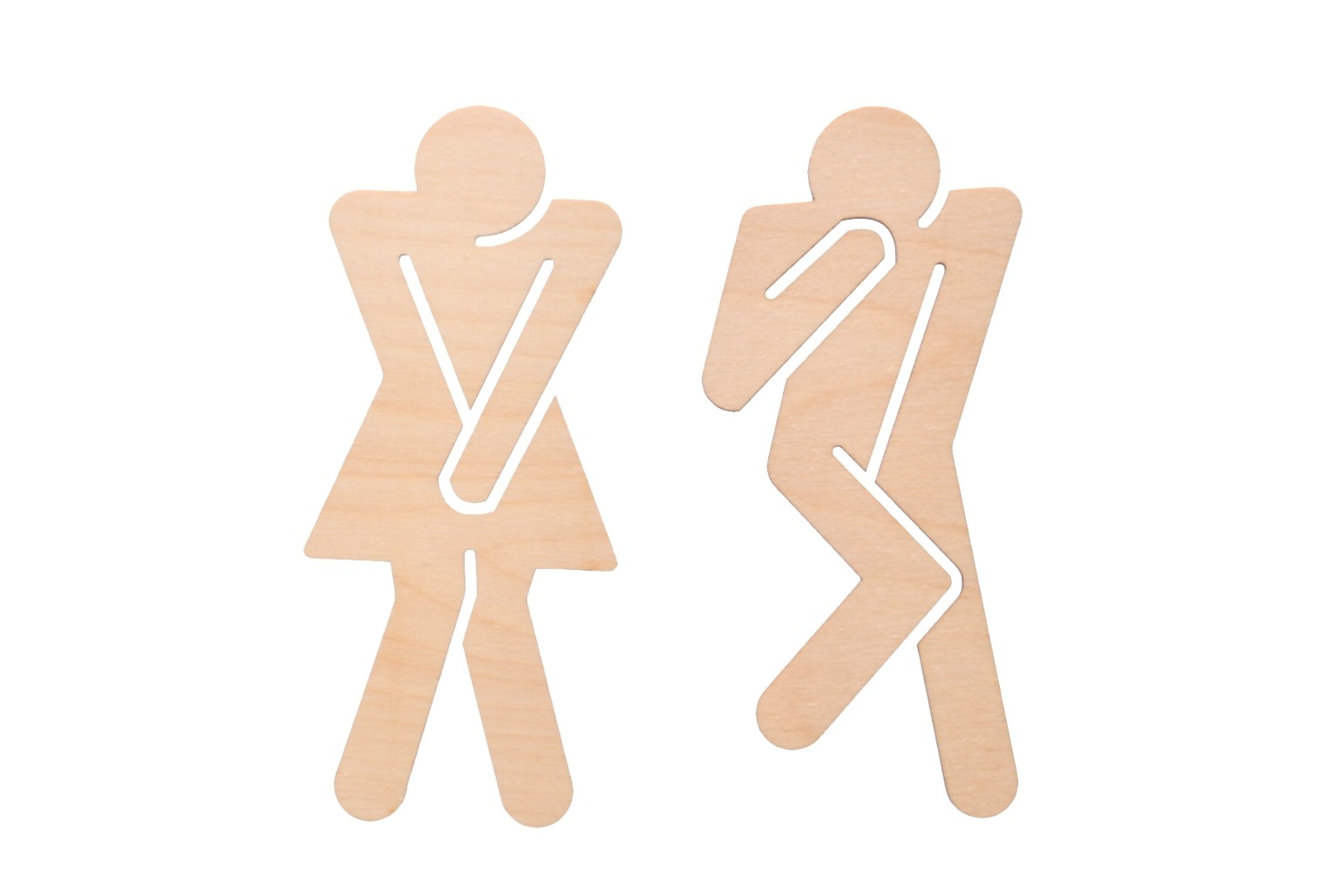 Oznaczniki na drzwi do toalety komplet