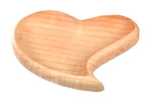 Miska serce drewniana na przekąski
