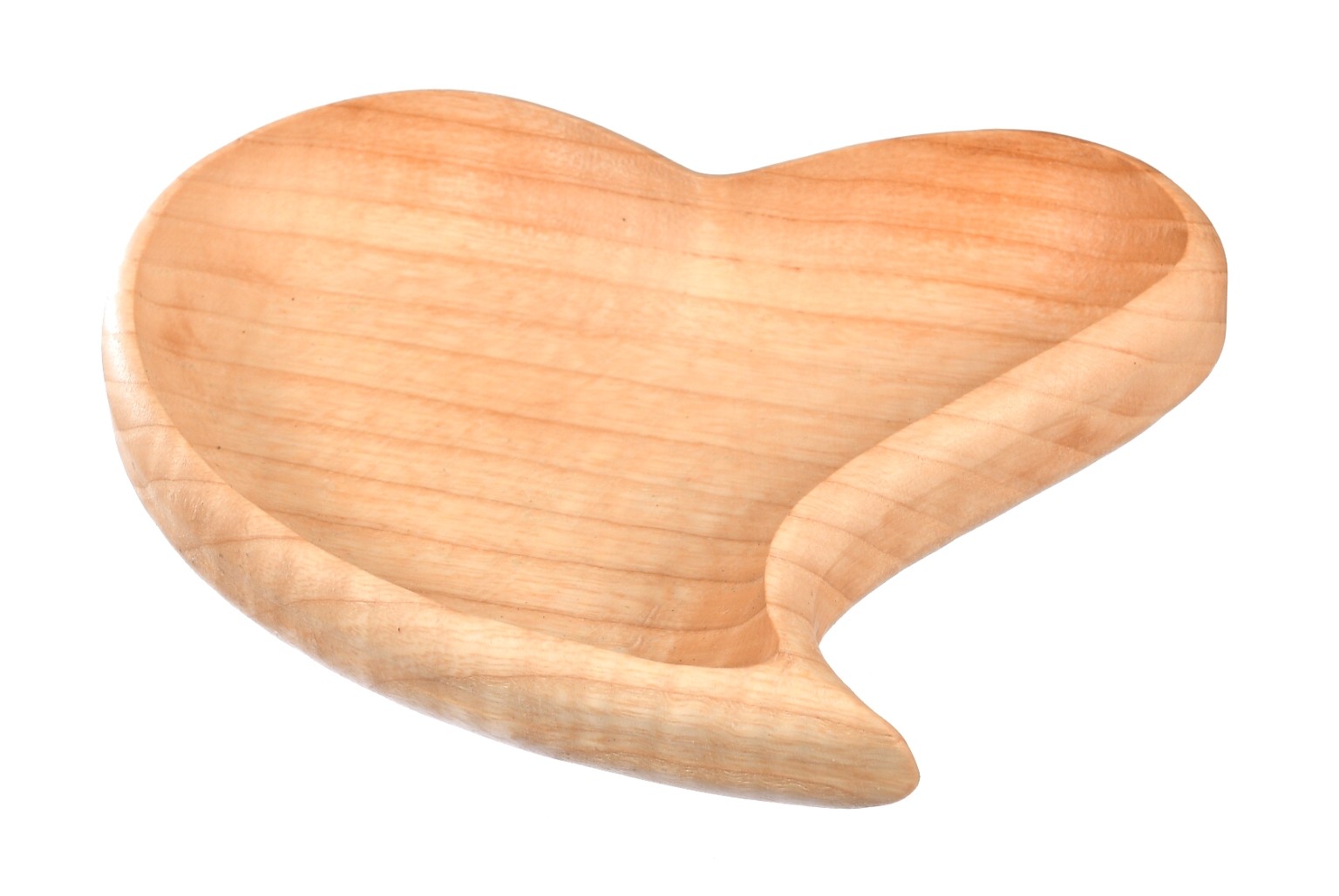 Miska serce drewniana na przekąski