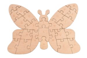 Puzle dla dzieci drewniane motyl