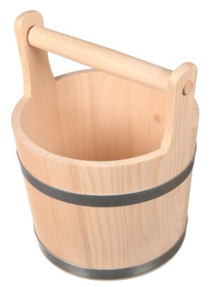 Drewniane wiadro ceber 5l