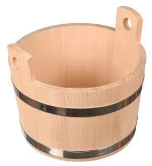 Drewniany cebrzyk do sauny 5l