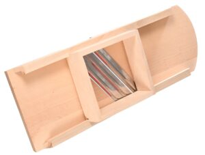 Drewniana szatkownica do kapusty z szufladką