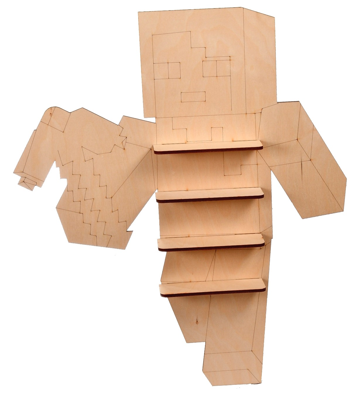 Półka regał na figurki Minecraft