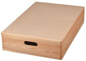 Pudełko drewniane na zabawki z pokrywą 60x40cm