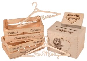 Ślub Wesele Pudełko na koperty podziękowania KOMPLET