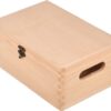Drewniane pudełko z klapą i z zapięciem 30x20cm