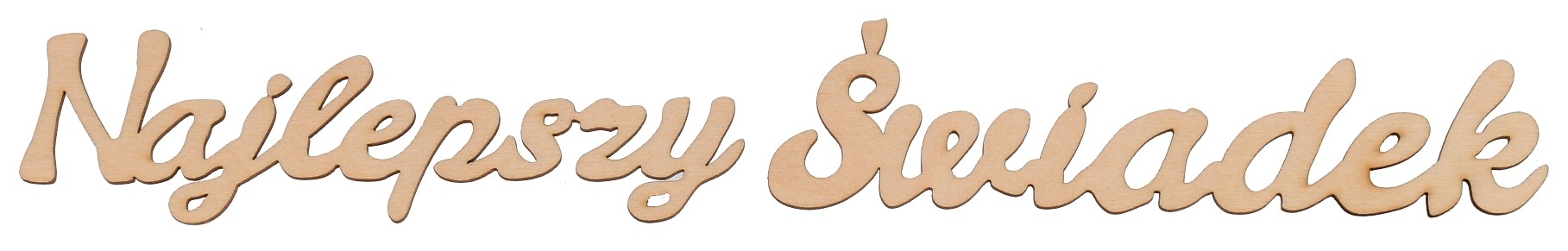 Drewniany napis "Najlepszy Świadek" dekor na Ślub Wesele