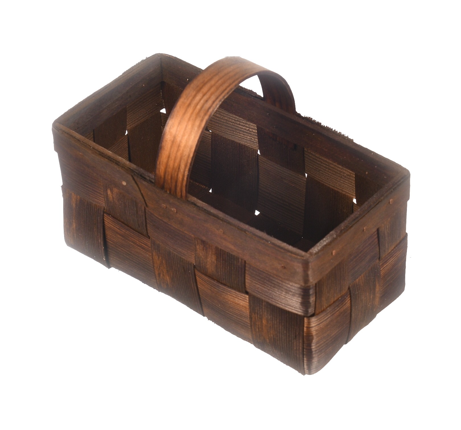 Koszyczek z łuby brązowy 20x10,5x9cm