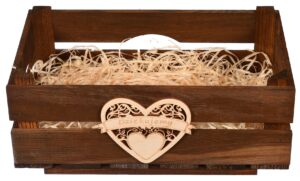 Brązowa skrzynka na podziękowania dla rodziców
