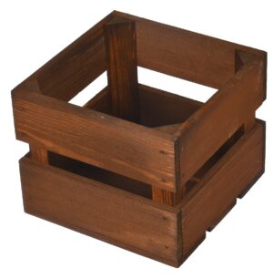Drewniana skrzynka brązowa 20x20