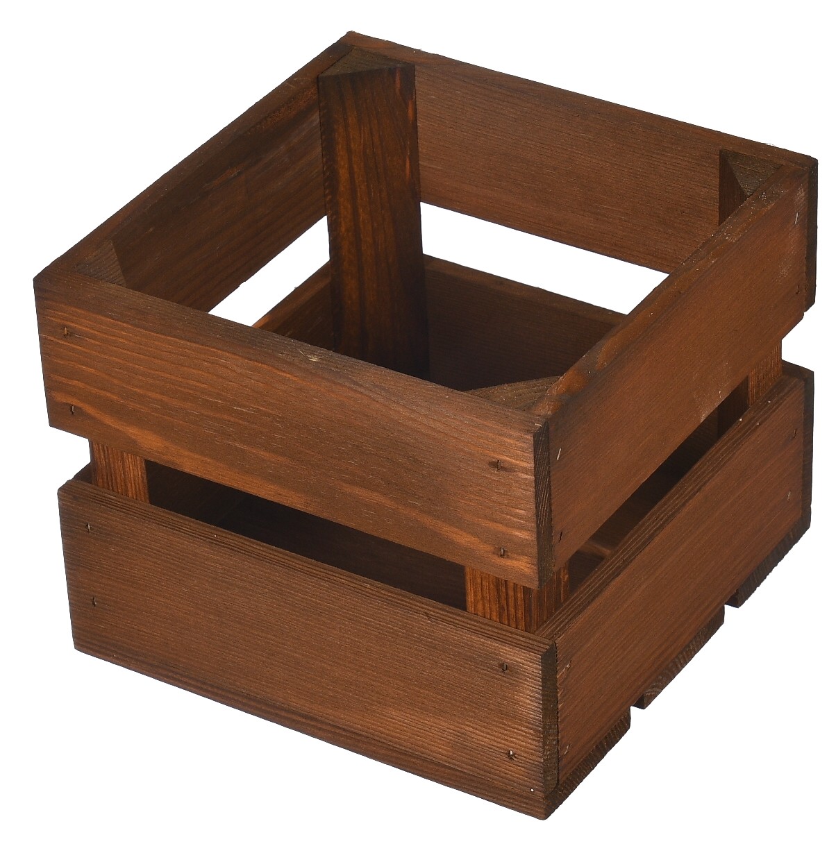 Drewniana skrzynka brązowa 20x20