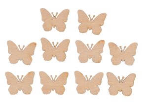 Scrapki drewniane motyle 10 szt