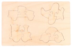 Drewniane puzzle pojazdy transport edukacyjne