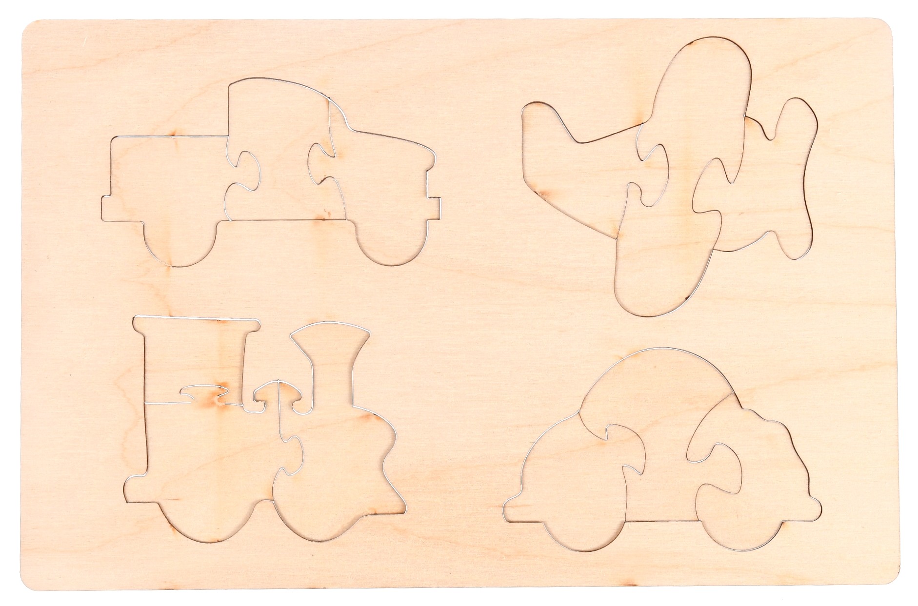 Drewniane puzzle pojazdy transport edukacyjne
