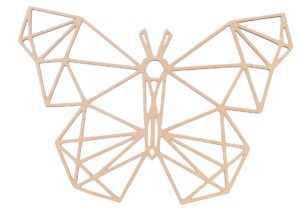 Geometryczny motyl obraz dekoracja