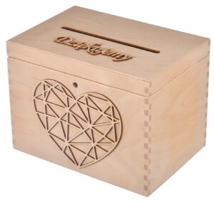 Pudełko drewniane na koperty życzenia
