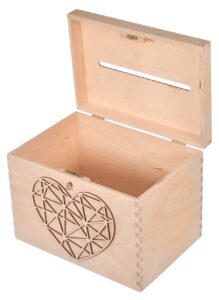 Pudełko drewniane na koperty życzenia