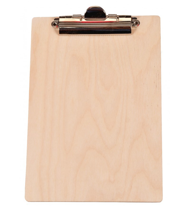 Drewniana podkładka pod kartki clipboard A4