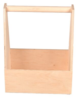 Drewniane nosidło na piwo kwiaty decoupage