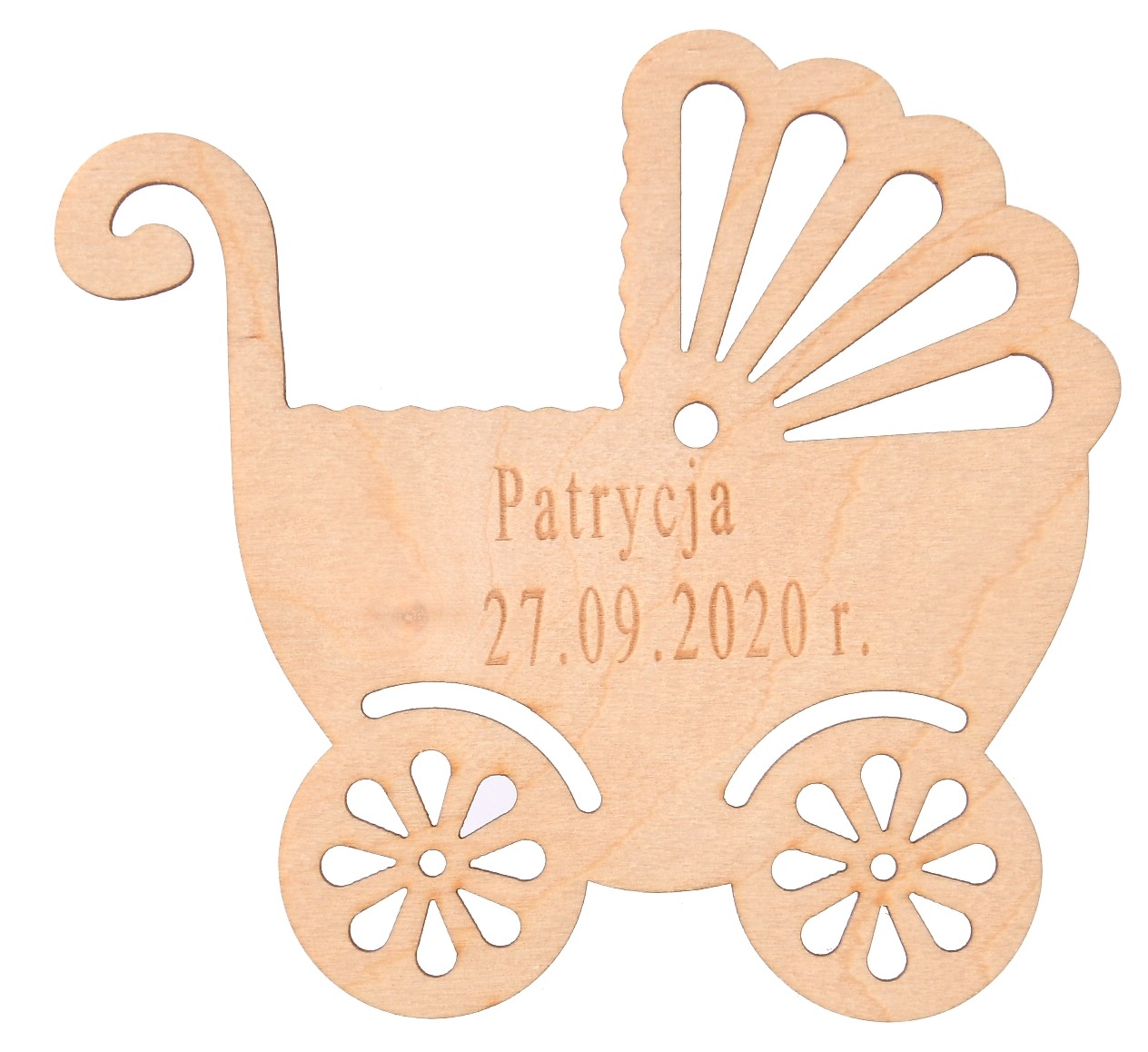 Dekor wózek Pamiątka Chrztu Świętego