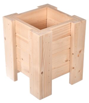 Drewniana donica na kwiaty i zioła 26cm