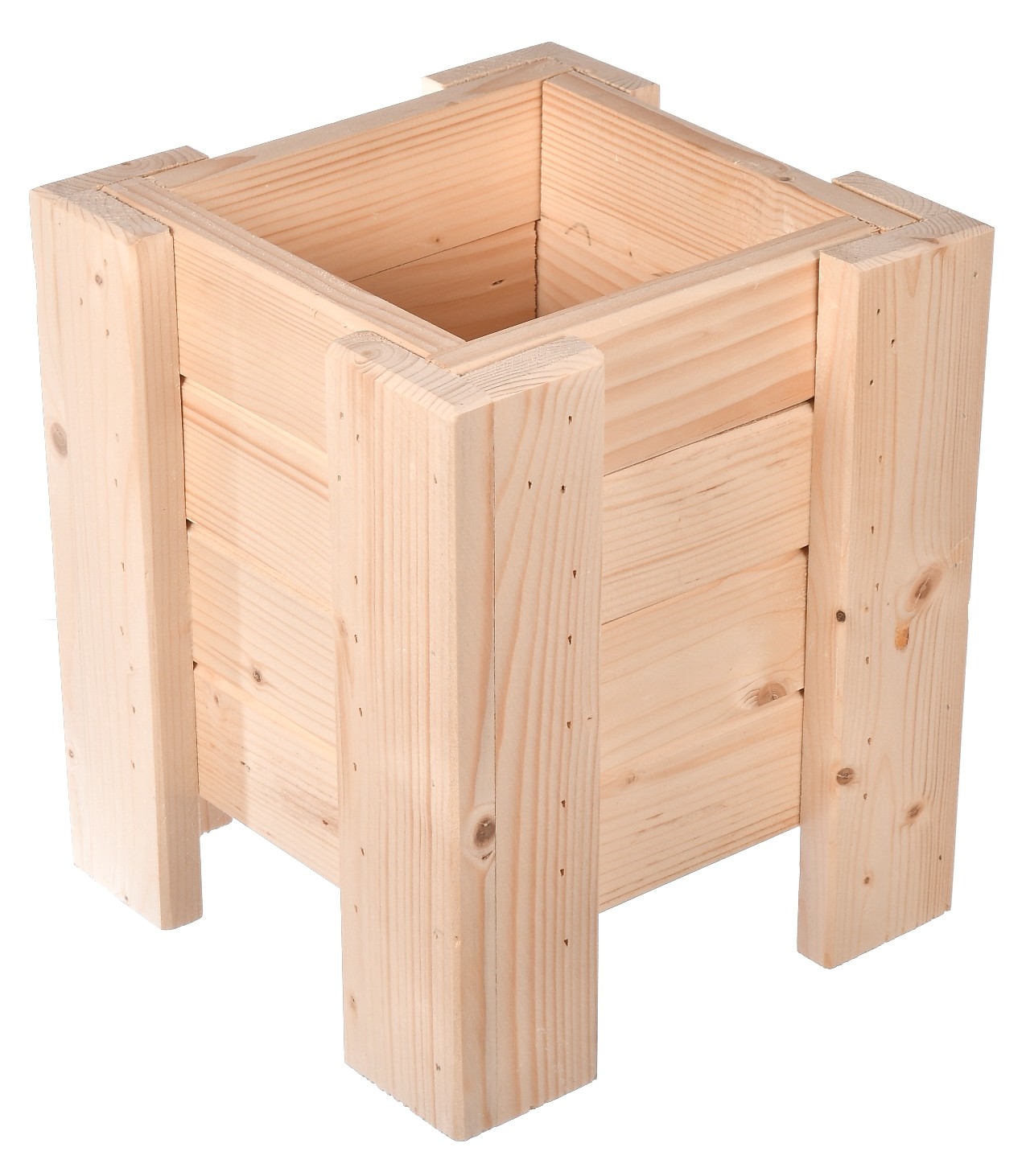 Drewniana donica na kwiaty i zioła 26cm