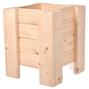 Drewniana donica na kwiaty i zioła 26cm