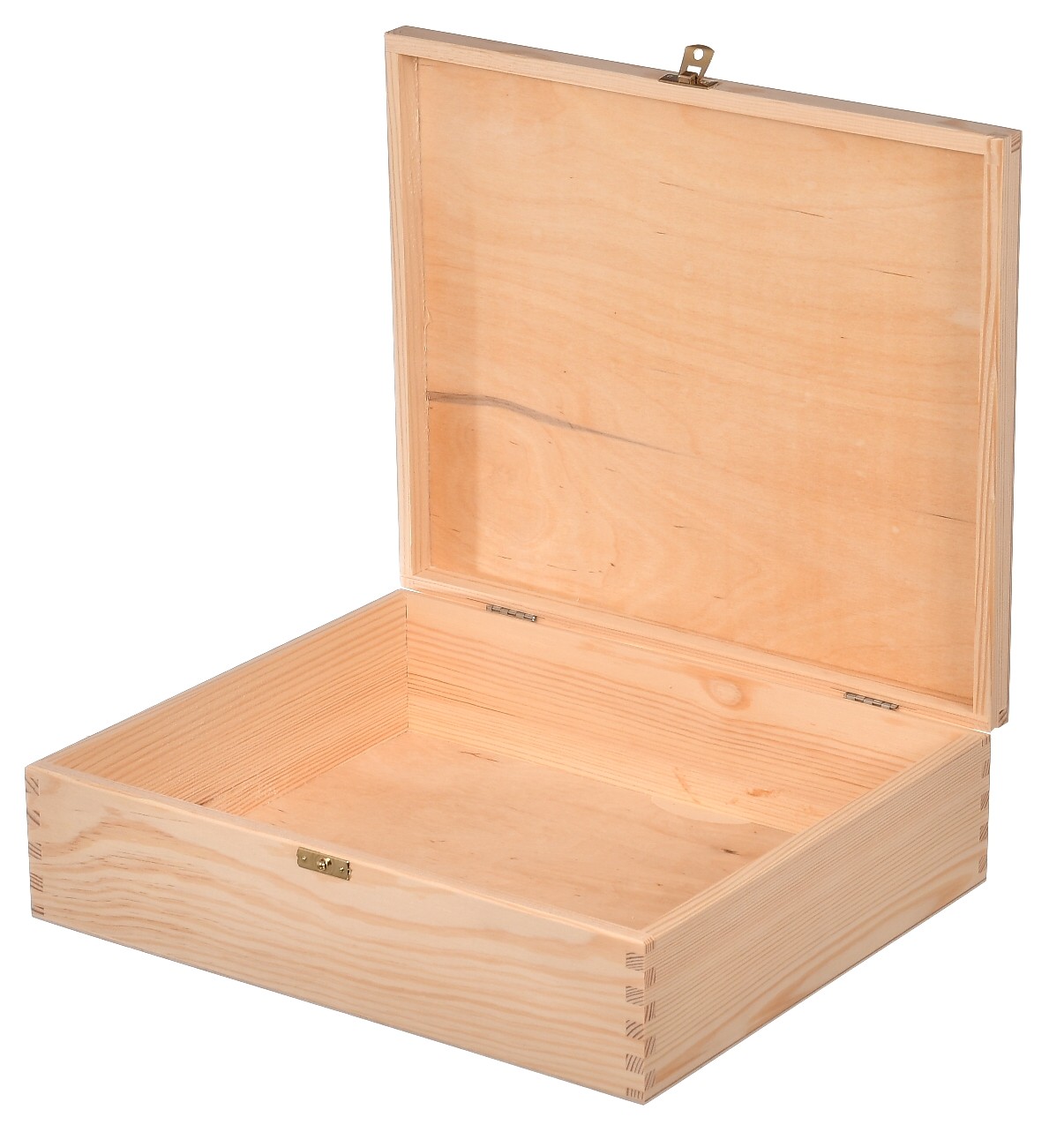 Drewniane pudełko na prezent świąteczny