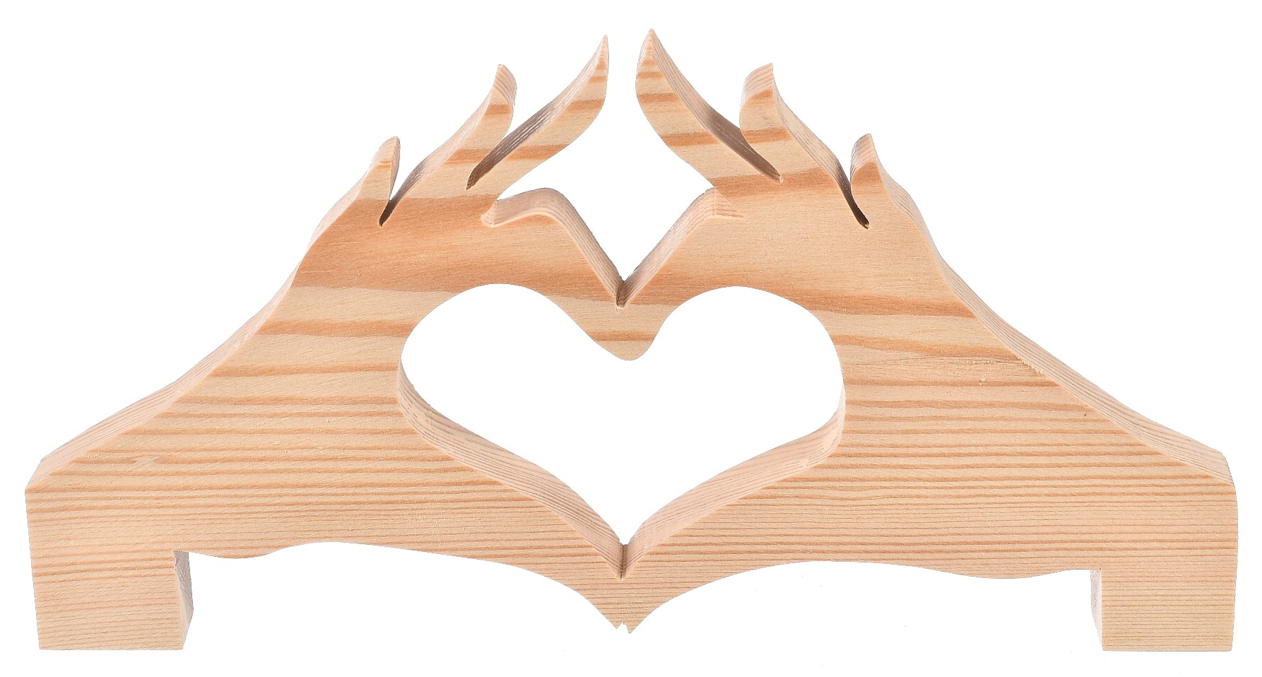 Drewniane serce dekor ślub aranżacja