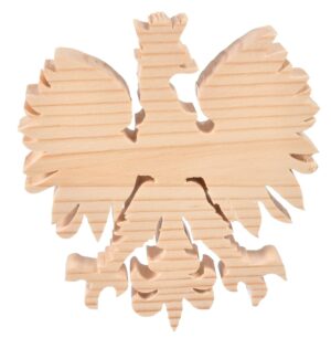 Drewniany orzeł godło eko