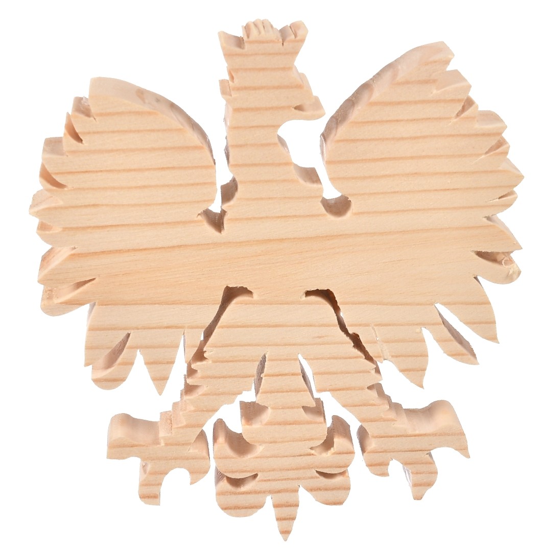 Drewniany orzeł godło eko