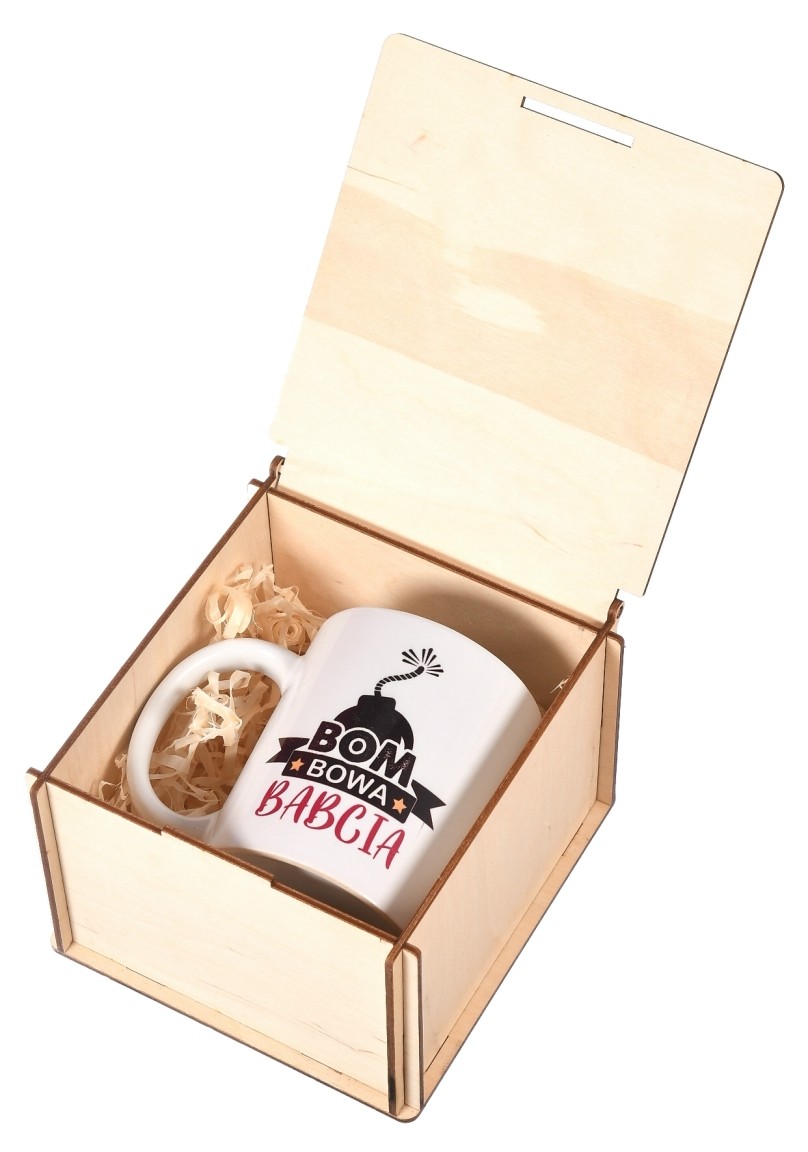 Dzień Babci pudełko z kubkiem prezent