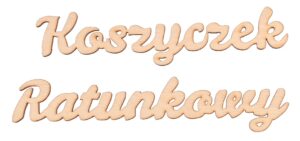 Napis "Koszyczek Ratunkowy"