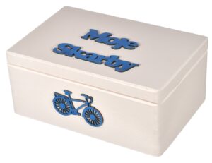 Pudełko drewniane białe 30x20cm prezent