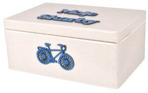 Pudełko drewniane białe 30x20cm prezent