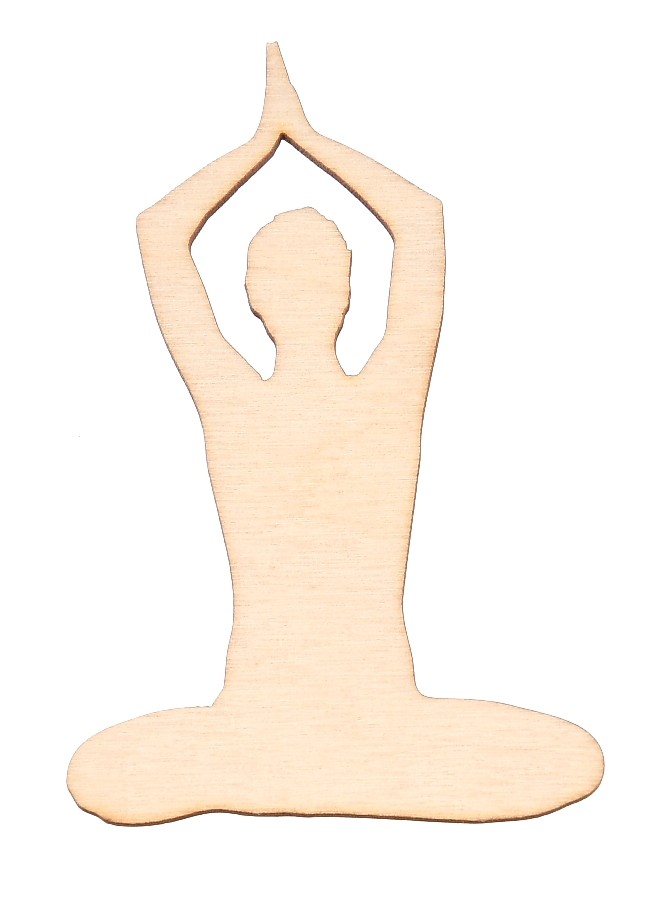 Jogin medytujący drewniany dekor JOGA